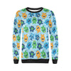 Cute Monster Print Pattern Women Crewneck Sweatshirt-grizzshop