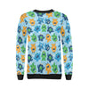 Cute Monster Print Pattern Women Crewneck Sweatshirt-grizzshop