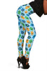 Cute Monster Print Pattern Women Leggings-grizzshop