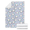 Cute Narwhal Pattern Print Blanket-grizzshop