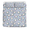 Cute Narwhal Pattern Print Duvet Cover Bedding Set-grizzshop