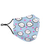 Cute Narwhal Pattern Print Face Mask-grizzshop