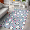 Cute Narwhal Pattern Print Floor Mat-grizzshop