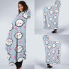 Cute Narwhal Pattern Print Hooded Blanket-grizzshop