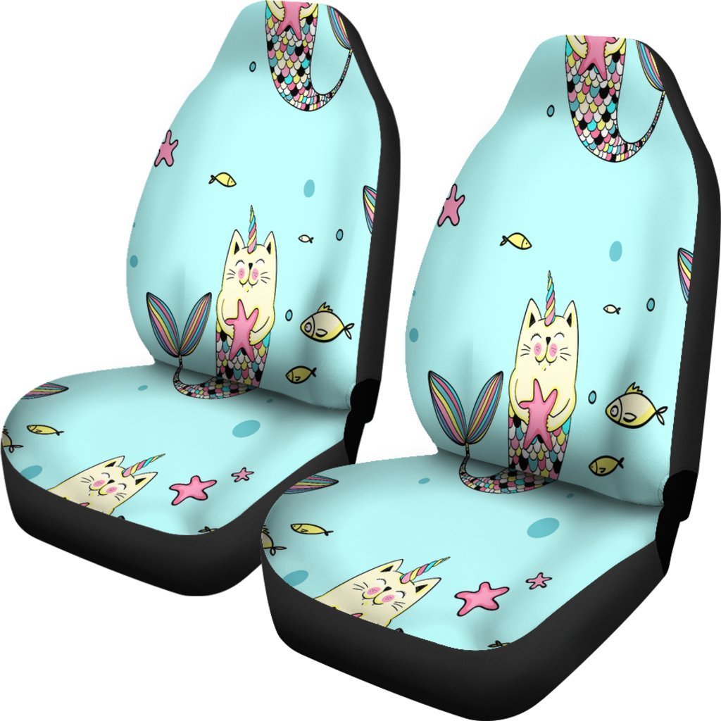 Cute Narwhal Universal Fit Car Seat Covers-grizzshop