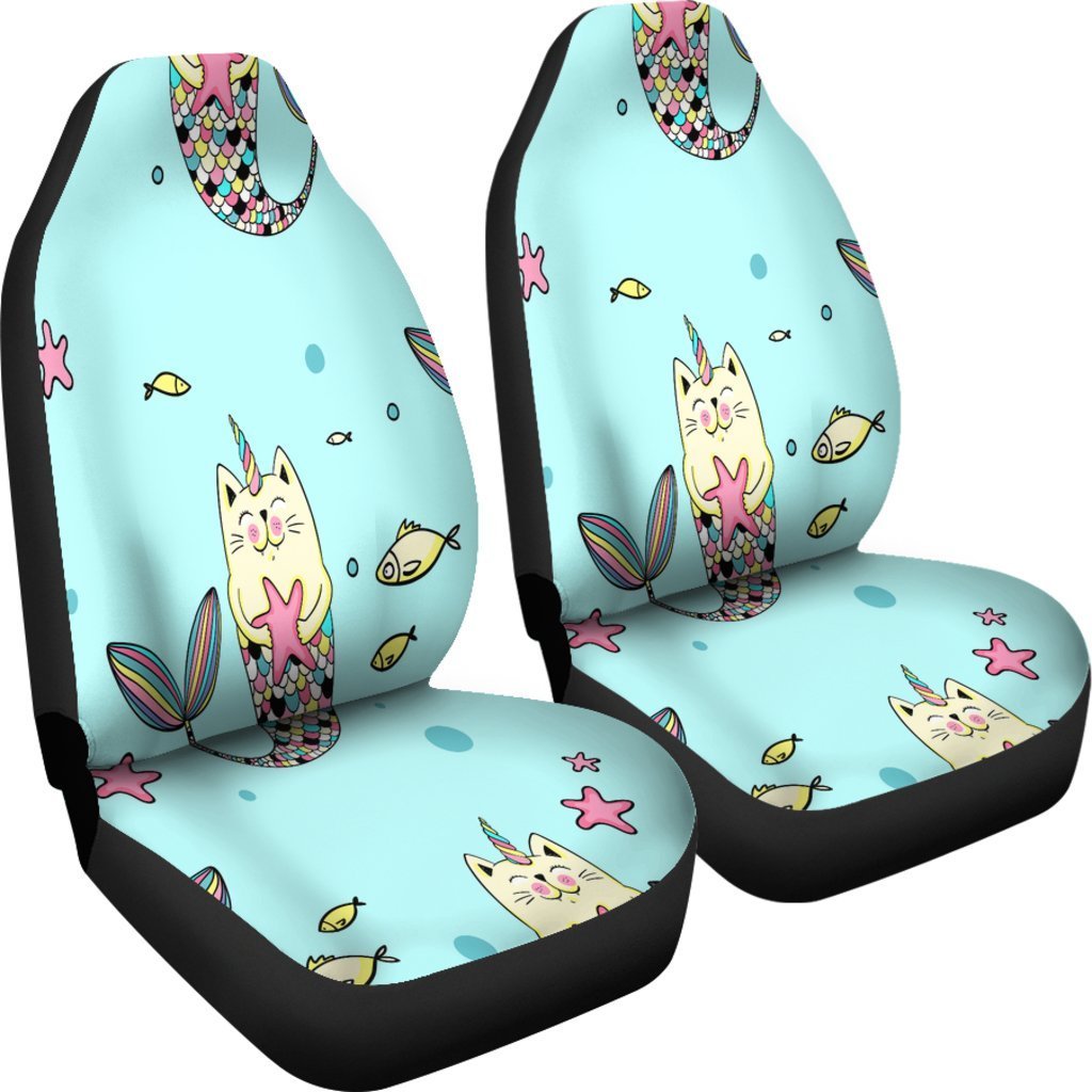 Cute Narwhal Universal Fit Car Seat Covers-grizzshop