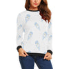 Cute Otter Pattern Print Women Crewneck Sweatshirt-grizzshop