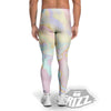 Cute Pastel Gold Marble Print Men's Leggings-grizzshop