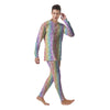 Cute Peace Symbol And Daisy Print Pattern Men's Pajamas-grizzshop