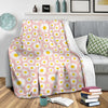 Cute Pink Daisy Pattern Print Blanket-grizzshop