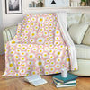 Cute Pink Daisy Pattern Print Blanket-grizzshop