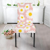 Cute Pink Daisy Pattern Print Chair Cover-grizzshop