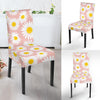 Cute Pink Daisy Pattern Print Chair Cover-grizzshop