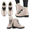 Cute Pink Daisy Pattern Print Comfy Winter Boots-grizzshop
