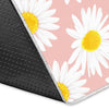 Cute Pink Daisy Pattern Print Floor Mat-grizzshop