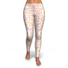 Cute Pink Daisy Pattern Print Pattern Women Leggings-grizzshop