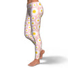 Cute Pink Daisy Pattern Print Pattern Women Leggings-grizzshop