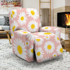 Cute Pink Daisy Pattern Print Recliner Cover-grizzshop