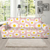 Cute Pink Daisy Pattern Print Sofa Covers-grizzshop