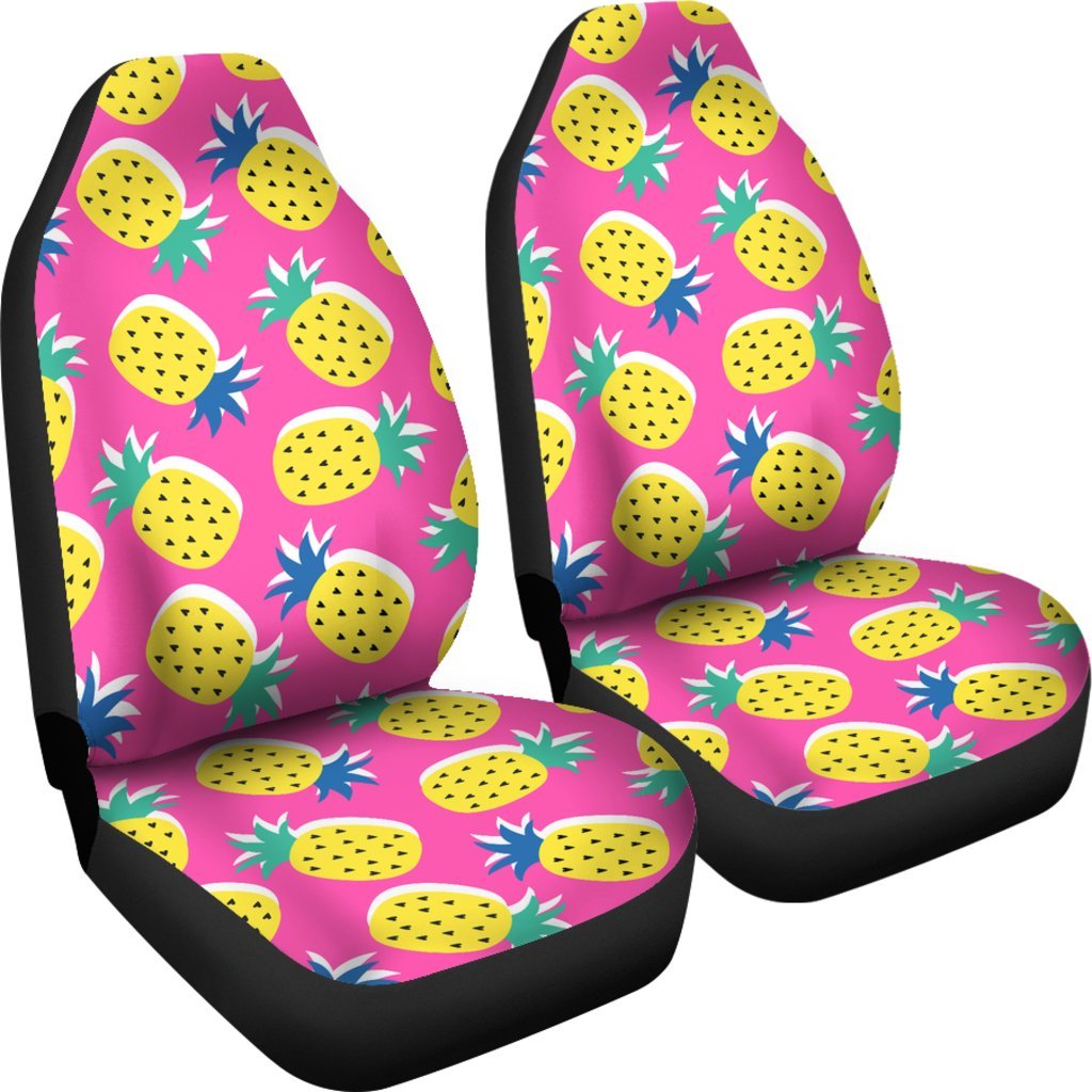 Cute Pink Pineapple Car Seat Cover-grizzshop