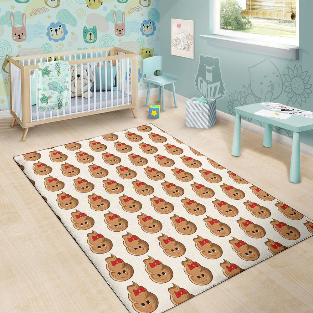 Cute Poop Print Pattern Floor Mat-grizzshop