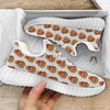 Cute Poop Print Pattern White Walking Shoes-grizzshop