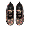 Cute Pug Print Pattern Black Sneaker-grizzshop