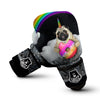 Cute Pug Unicorn Print Boxing Gloves-grizzshop