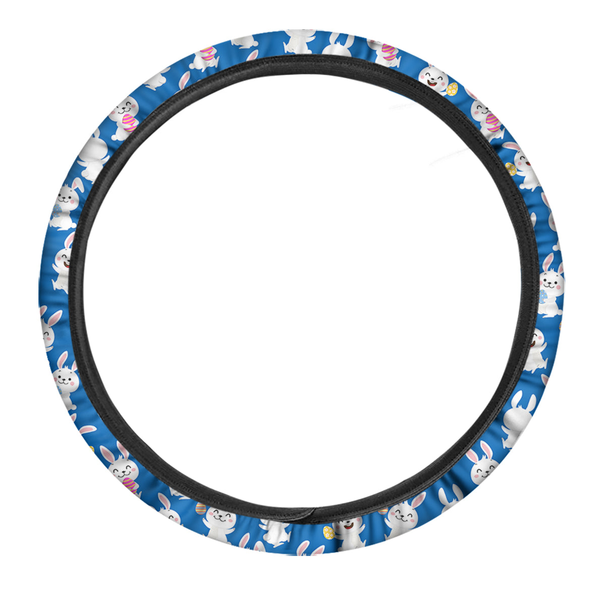 Cute Rabbit Print Pattern Car Steering Wheel Cover-grizzshop