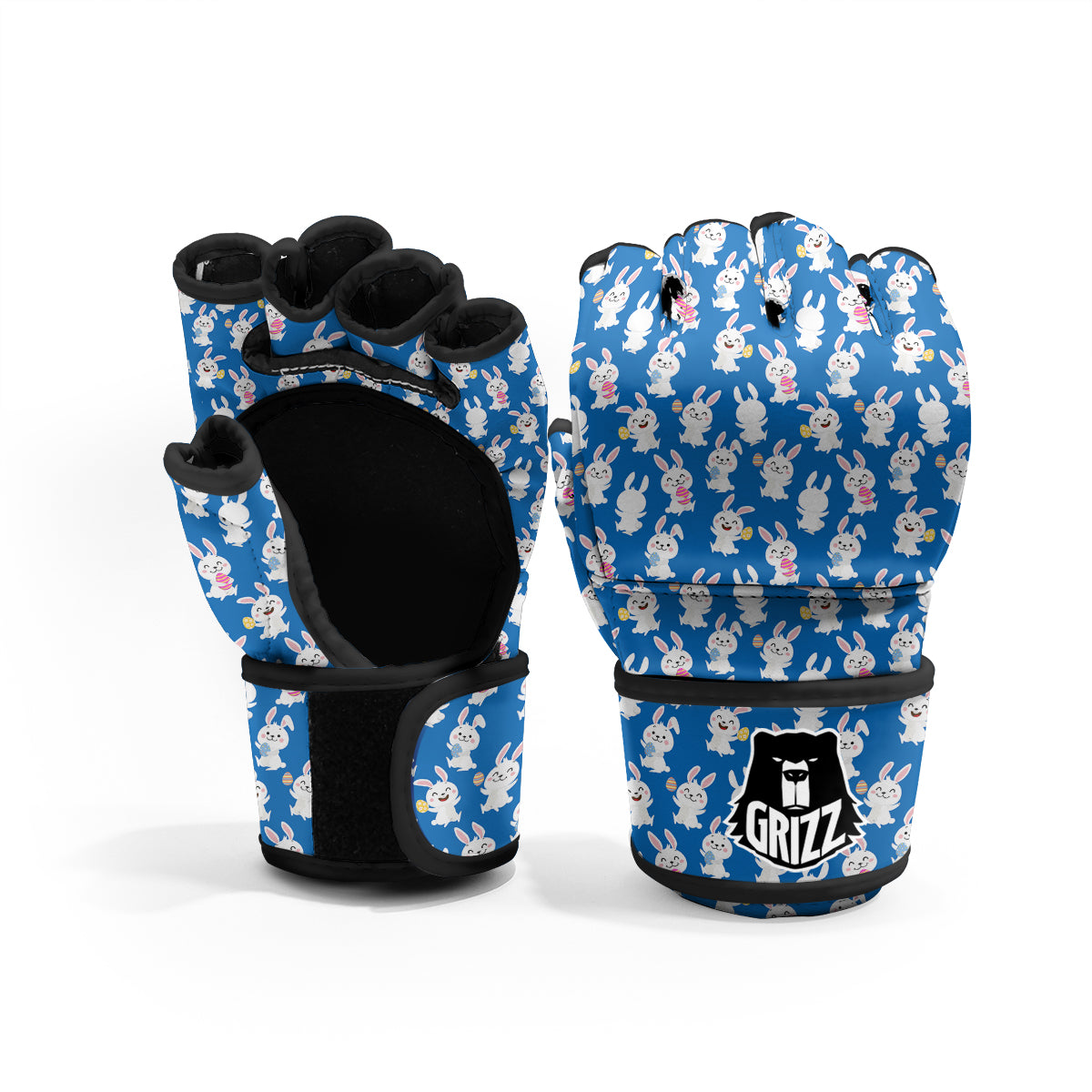 Cute Rabbit Print Pattern MMA Gloves-grizzshop