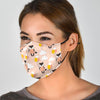 Cute Raccoon Hot Air Balloon Pattern Print Face Mask-grizzshop