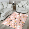 Cute Raccoon Hot Air Balloon Pattern Print Floor Mat-grizzshop