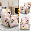 Cute Raccoon Hot Air Balloon Pattern Print Recliner Cover-grizzshop