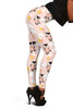 Cute Raccoon Hot Air Balloon Pattern Print Women Leggings-grizzshop