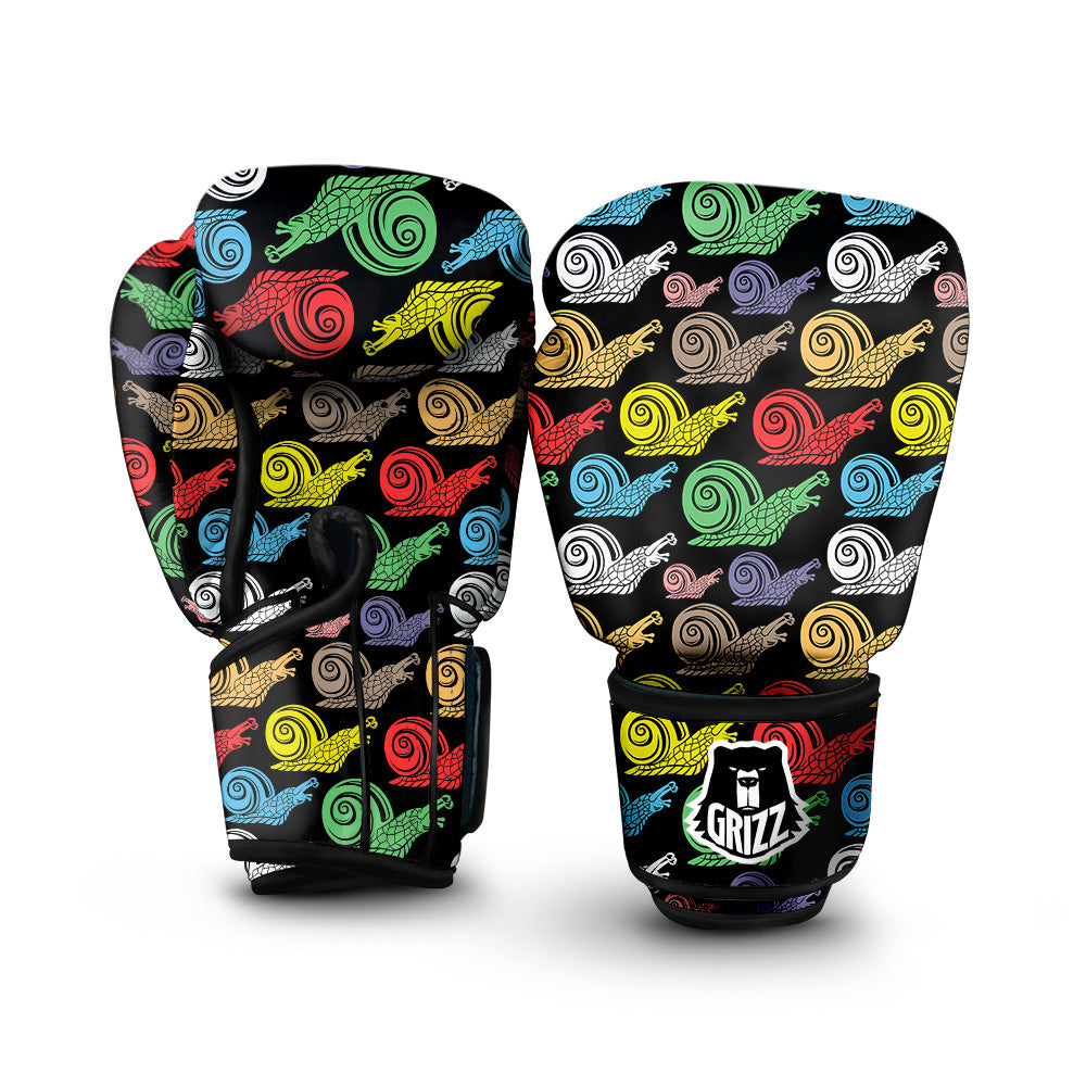 Cute Snails Colorful Print Pattern Boxing Gloves-grizzshop