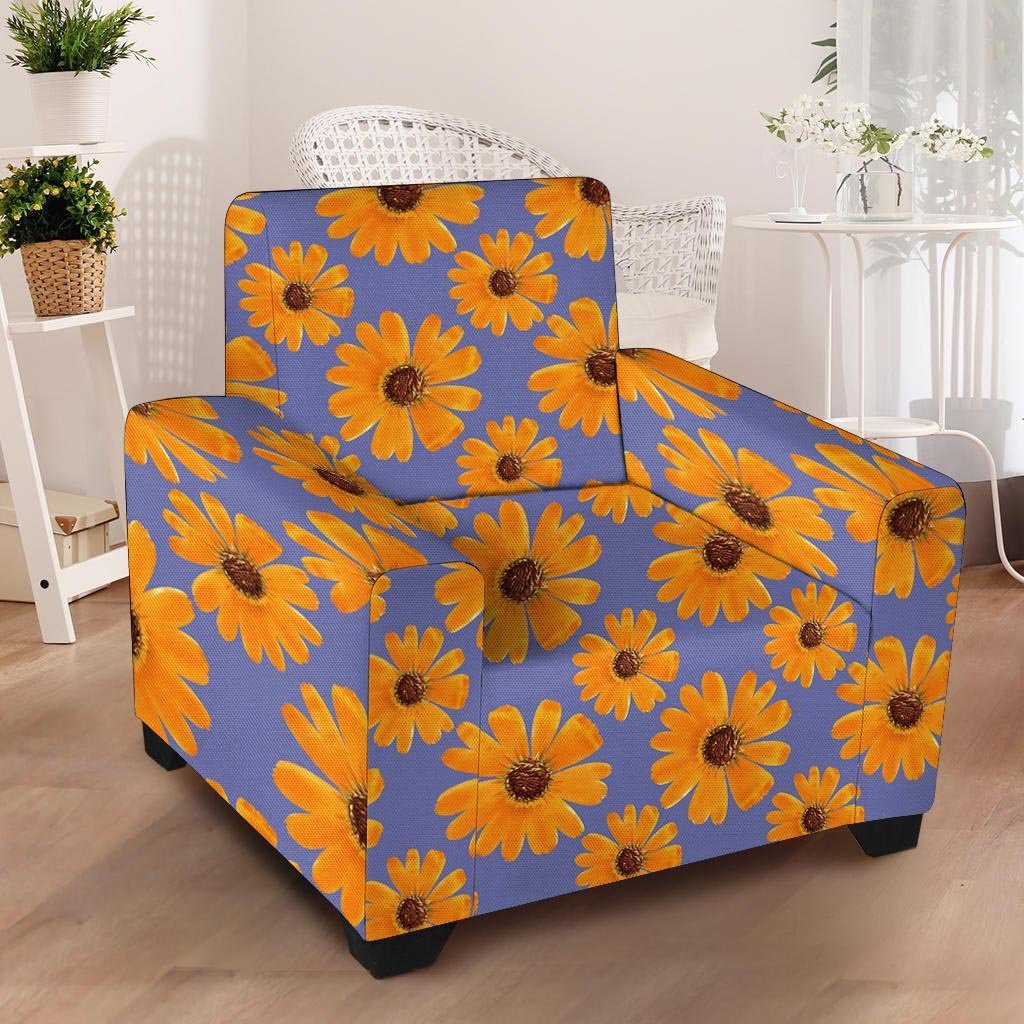 Cute Sunflower Armchair Cover-grizzshop