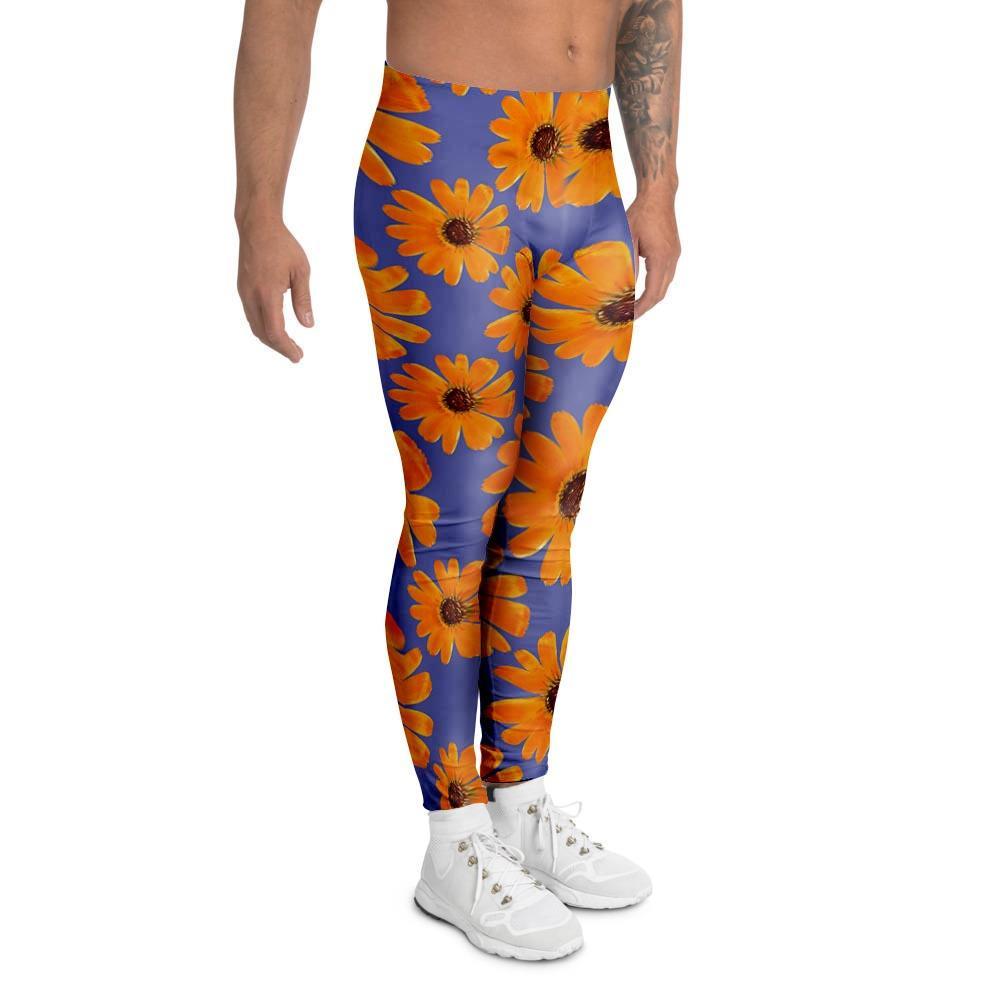 Cute Sunflower Men's Leggings-grizzshop