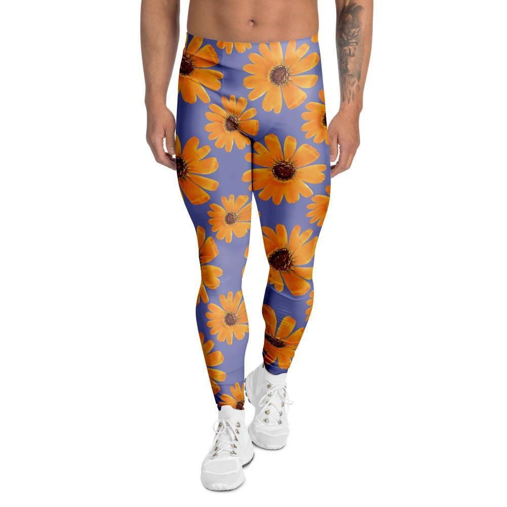 Cute Sunflower Men's Leggings-grizzshop