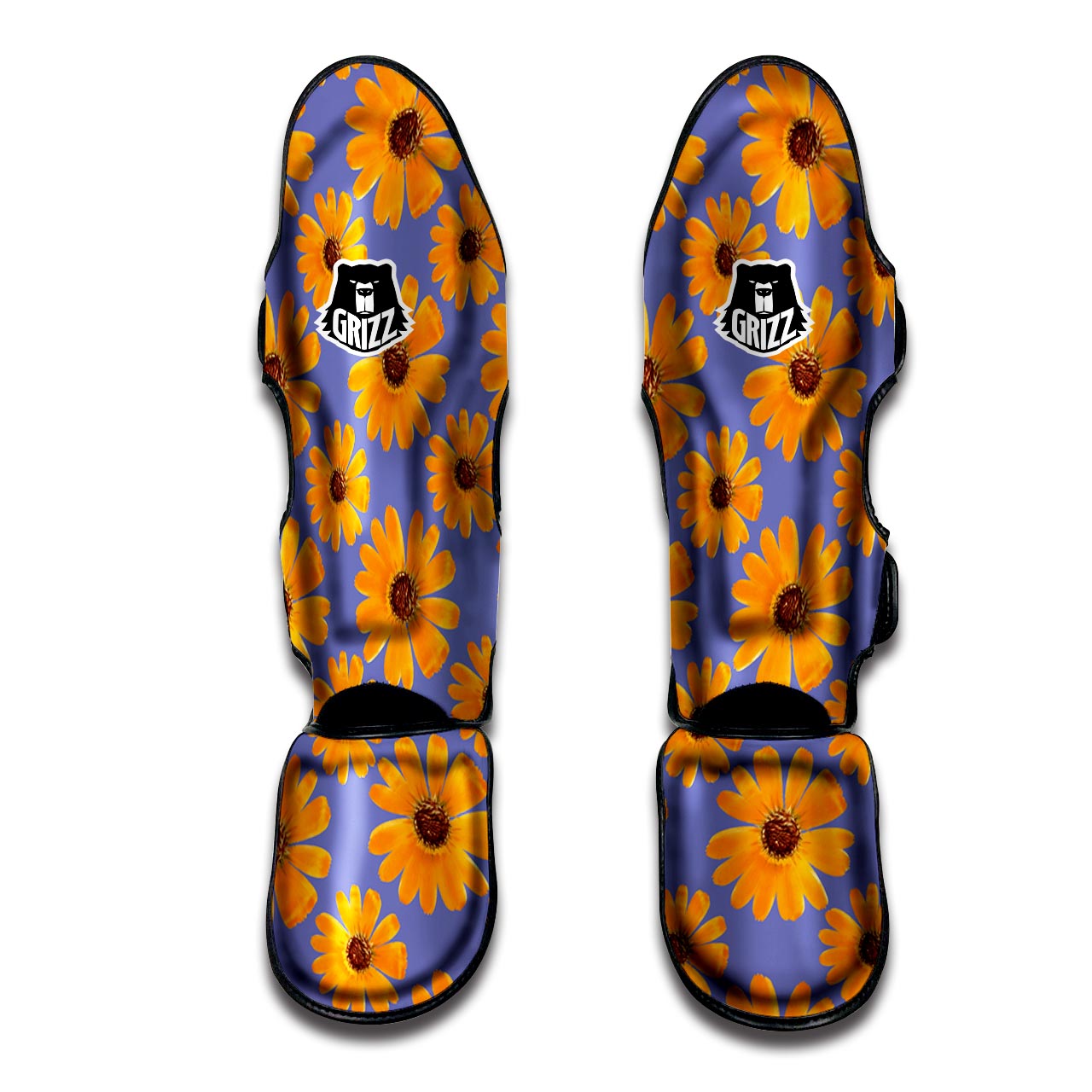 Cute Sunflower Muay Thai Shin Guard-grizzshop