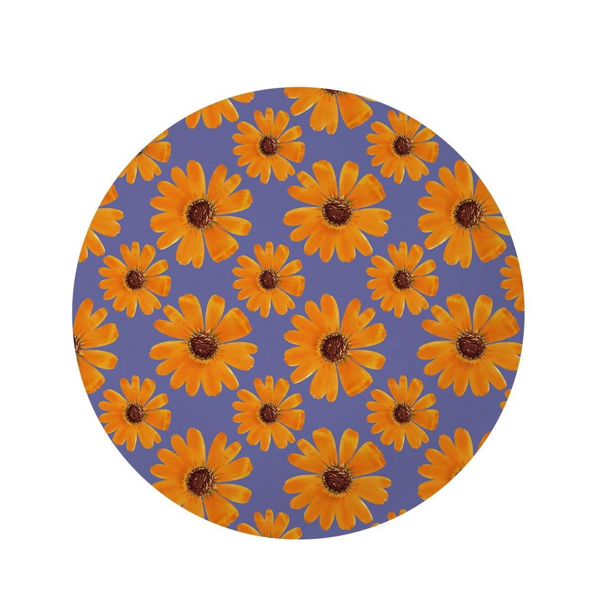 Cute Sunflower Round Rug-grizzshop