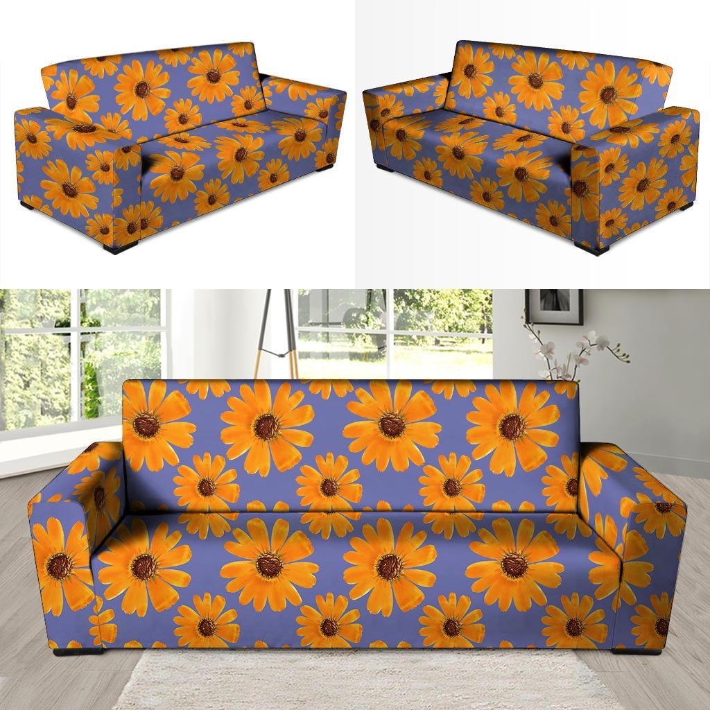 Cute Sunflower Sofa Cover-grizzshop