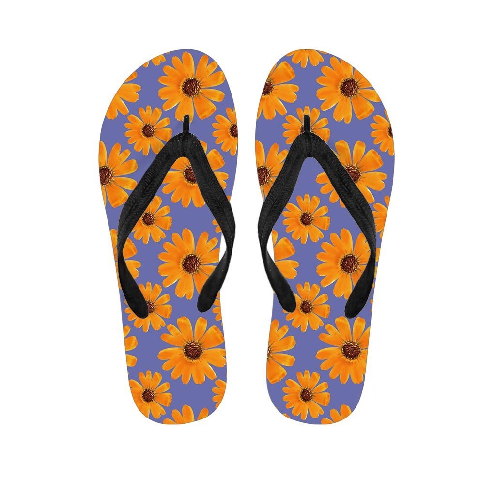 Cute Sunflower Women's Flip Flops-grizzshop