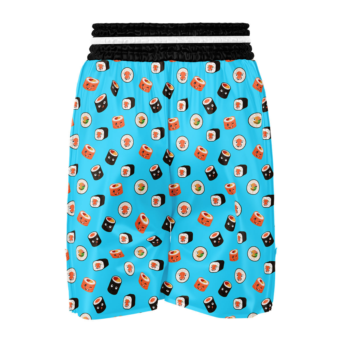 Cute Sushi Rolls Print Pattern Boxing Shorts-grizzshop