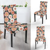 Cute White Pink Daisy Pattern Print Chair Cover-grizzshop