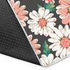 Cute White Pink Daisy Pattern Print Floor Mat-grizzshop