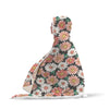 Cute White Pink Daisy Pattern Print Hooded Blanket-grizzshop