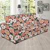 Cute White Pink Daisy Pattern Print Sofa Covers-grizzshop