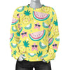 Cute Yellow Watermelon Pineapple Print Sweatshirt-grizzshop
