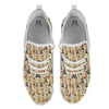 Cute Yorkshire Terrier Print Pattern White Athletic Shoes-grizzshop