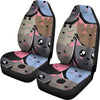 Cute cat faces Car Seat Cover-grizzshop